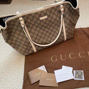 Authentic Pre-loved Vintage Gucci Monogram Tote Bag